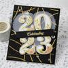 Combining Numbers Die Cuts for Card Making, Arabic Numerals Metal Cutting Dies for Paper Scrapbooking, DIY Stencils for Album Party Wedding Festivals Decoration view 4