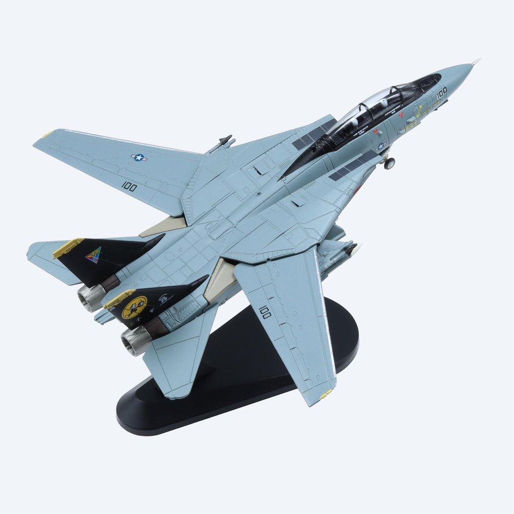 vdakyurm F14D Tomcat Model Fighter Plane Metal Fighter 1/100 Military Model Diecast Plane Models for Collection or Gift