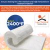 Ceramic Fiber Insulation Blanket, 2" Thick x 15" x 24", 8# 2400F Rated Fire Proof Insulation for Wood Stove Baffle, Furnace, Forge, Kiln, Chimney, Boiler, Fireplace, Dishwasher, Pizza Oven, More view 3