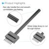 CoCud 2/4/6 Prong Punch Tool, 5mm Pitch, Carbon Steel Leather Round Hole Punch Tool - (Applications: for Leather Belt, Watch Band and Leather Strap Gasket), 3-Pieces view 4
