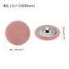 HARFINGTON 20pcs 40L Fabric Cloth Covered Button 25mm Round Holes Metal Shank Sewing Buttons for Suits Dress Blouses, Pink view 2