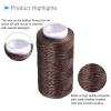 CoCud Leather Sewing Thread, 55 Yards 1mm/150D, Polyester Yarn Flat Wax Leather Waxed String Cord Dark Brown - (Applications: for Sewing Leather Projects Bookbinding) view 4