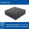 FoamRush 9" x 24" x 26" Charcoal High Density Upholstery Foam Cushion (Upholstery Sheet, Foam Padding, Seat Replacement, Chair Cushion Replacement, Square Foam, Wheelchair Seat Cushion) Made in USA view 2