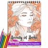 Netecom Beauty of Boho Coloring Book for Women Adults Girl, Spiral Bound, Premium Cover, 30 Amazing Bohomian Woman Coloring Pages for Stress Relief and Relaxation view 1