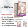 Netecom Beauty of Boho Coloring Book for Women Adults Girl, Spiral Bound, Premium Cover, 30 Amazing Bohomian Woman Coloring Pages for Stress Relief and Relaxation view 3