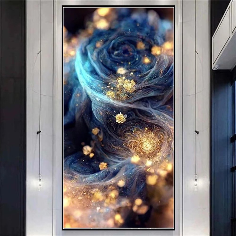 Wenpeef Diamond Art Fantasy Rose Diamond Painting Kits for Adults 48x24in, DIY 5D Crystal Art Paint by Number for Full Drill Diamond Dots Embroidery Paintings for Wall Art Home Decor 120x60cm W-4838