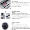 JINGEDD 72 Characters PVC Card Embosser Stamping Machine,Card Embosser Printer,Manual Embosser Machine,Card Embosser Printer Gift,Embossing Machine for VIP/ID Card Credit Card Printing view 4