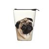 LZQPOEAS Pug Dog Print Pencil Case Telescopic Pen Pouch Standing Pencil Bag Pop Up Pencil Holder With Zipper Portable Makeup Bag for Office Holiday Gift view 4