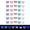 KISSITTY 120pcs Glow in The Dark Butterfly Luminous Resin Cabochons Nail Art Decoration Accessories Scrapbooking Embellishments Decors for Women Nail Design Crafts Jewelry Making view 1