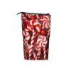 LZQPOEAS Candy Canes Print Pencil Case Telescopic Pen Pouch Standing Pencil Bag Pop Up Pencil Holder With Zipper Portable Makeup Bag for Office Holiday Gift view 3