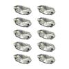 homeemoh 10pcs 13x27mm Horse Eye Sew on Rhinestone, Flatback Glass Gems Crystal with Holes for DIY Crafts Clothes Bag Shoes Embellishments (Transparent) view 4