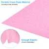PATIKIL 8.2ft Crepe Paper Roll, 1 Roll 20" Width Soft Paper Streamer Sheet for Craft Flower Making Wrapping Party Birthday Wedding Decoration, Deep Pink view 3