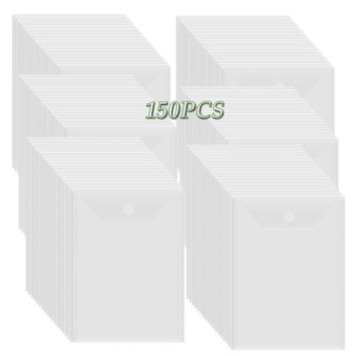BAOFALI 150 Pcs/Set 7x9.4inch Clear Stamp and Die Storage Pockets, Stamp Storage Bags, Plastic Envelopes, DIY Scrapbooking Storage Die Cuts for Stencil Storage Card Making Cutting Dies