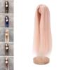 Ball Jointed Doll Wig, Soft Heat Long Straight Styling Wig for Doll Collection Display High Temperature Silk Center Part 7 to 8 in 18.5 to 21 cm 1 Piece view 1