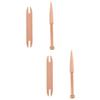 Lurrose 2 Sets 2pcs Knitting Starter Kit Wooden Shuttle Weaving Stick and Single-end Needle for Sweater Scarf Tapestry Craft view 3