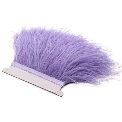 1Meter Ostrich Feathers Trims 6-15CM for DIY Craft Wedding Home Party Feather Ribbon Dress Clothing Sewing Decoration