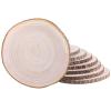 Large Wood Slices 8 Pcs 12-14 Inches Wood Rounds Natural Wood Slices for Centerpieces/Crafts/Table Decor/Round Wooden Discs Large Unfinished Wood Centerpieces for Tables view 1