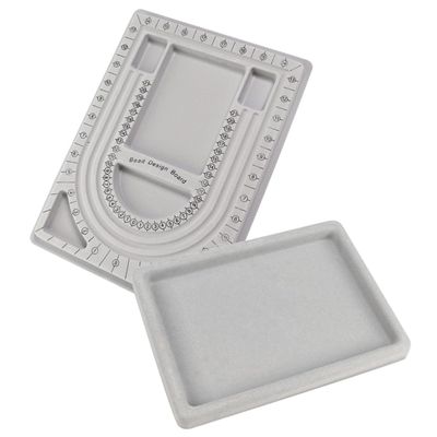 LIFKOME 2pcs Bead Board Jewelry Design Beading Board Trays for Jewelry Making Charm Bracelet Diy Craft Tool