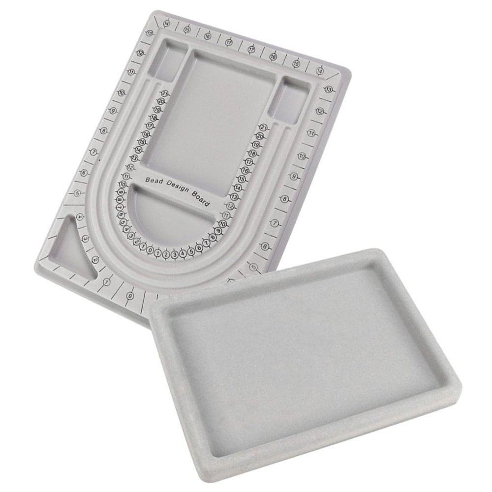 LIFKOME 2pcs Bead Board Jewelry Design Beading Board Trays for Jewelry Making Charm Bracelet Diy Craft Tool