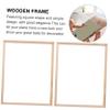 Gogogmee Solid Picture Frame Strips DIY Canvas Frame Kit 8 Pieces 19.68X0.74X0.70 Inch Wood Inner for Home Art Display and Canvas Prints view 3