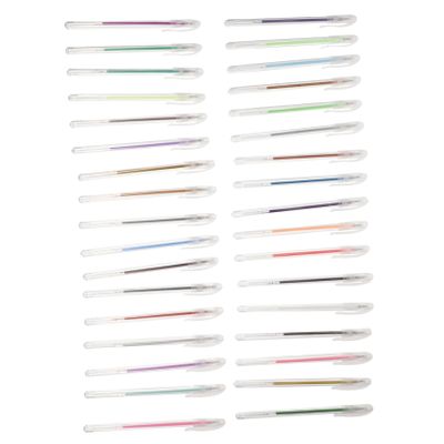 Gogogmee 36pcs Gel Pens Thin Markers for Coloring Diy Drawing Pens Glitter Cute for Adults Boys and Girls Art Supplies