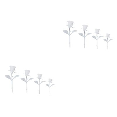 Lurrose 8pcs Miniature Handmade Rose Model Ornament for Crafting Creative Epoxy Projects Unique and Adorable Decoration