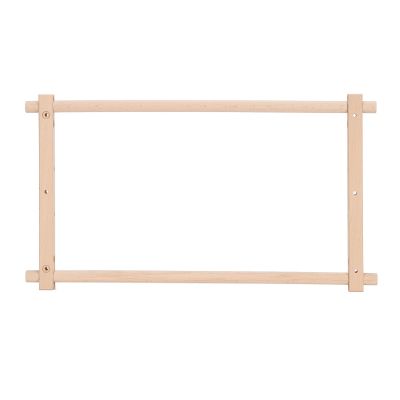 Cross Stitch Frame Rectangular Removable Wood Needlework Stretcher Frame Quilting Hoop Stand for Needlepoint Embroidery Tapestry