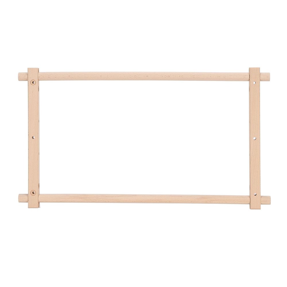 Cross Stitch Frame Rectangular Removable Wood Needlework Stretcher Frame Quilting Hoop Stand for Needlepoint Embroidery Tapestry