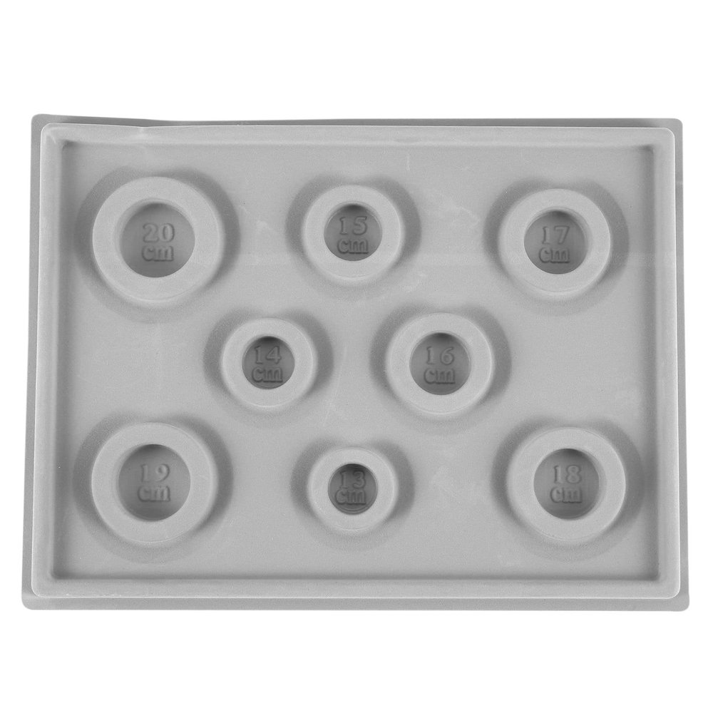 Pasuihcay Flocked Beading Bead Board Bracelet Design Tray Jewellery Making DIY Craft Tool Gray