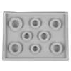 Pasuihcay Flocked Beading Bead Board Bracelet Design Tray Jewellery Making DIY Craft Tool Gray view 1
