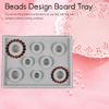 Pasuihcay Flocked Beading Bead Board Bracelet Design Tray Jewellery Making DIY Craft Tool Gray view 4