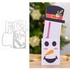 Combination Snowman Box Die Cuts for Card Making, Christmas Metal Cutting Dies for Paper Scrapbooking, DIY Stencils for Album Party Wedding Festivals Decoration view 1