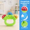 BESTonZON 3-Pack Baby Rattles & Jingle Bells, Colorful Baby Musical Toys and Sensory Toys for Babies, Fun Musical Instruments for Toddlers 1-3 view 3
