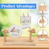 360 Rotation Embroidery Frames, Adjustable Cross Stitch Frames and Stands, Wood Embroidery Hoop Holder for Arts Crafts Sewing Needlework view 2