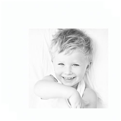 ArtToFrames 12x12 Smooth White/Super White Custom Mat for Picture Frame with 8x8 opening size (Mat Only, Frame NOT Included)