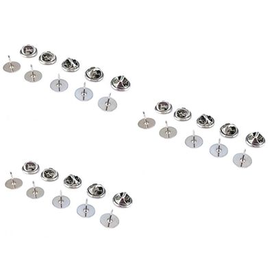STOBOK 150pcs Clutch Tie Tacks Blank Clutch Back Butterfly Backings Holder Tie Tacks Keepers Replacement