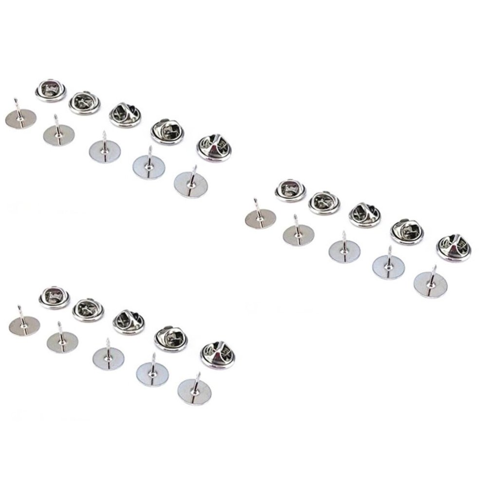 STOBOK 150pcs Clutch Tie Tacks Blank Clutch Back Butterfly Backings Holder Tie Tacks Keepers Replacement