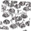 STOBOK 150pcs Clutch Tie Tacks Blank Clutch Back Butterfly Backings Holder Tie Tacks Keepers Replacement view 2