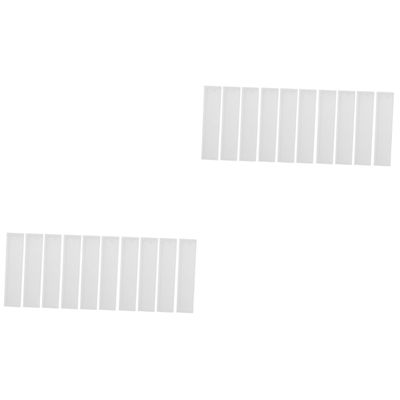 Lurrose 20pcs Epoxy DIY Bookmark Mould Silicone Casting Mould Reusable Bookmarks Molds for Jewelry