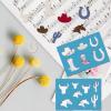 GORGECRAFT 5x3.5inch 2 Styles Western Cowboy Stencil Reusable Boots Hat Horse Pattern Drawing Stencils Leather Cutting Template for Jewelry Earrings Making Painting on Wood Wall Home Decor view 4