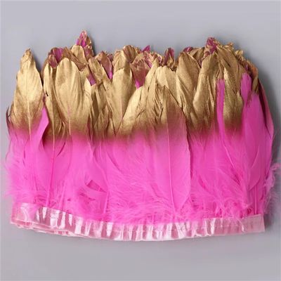 10Yards/Lot Feathers Trims Feather for Crafts Feather Ribbons Clothing Width DIY Feathers
