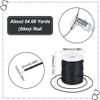SUNNYCLUE 54.68 Yards/ 50m Hollow Pipe Tubing Rubber Cord 2mm Rubber Knitting Barber Cords Black Soft Rubber Tubing Hollow Cords 1mm Hole PVC Tube Barber Cord for Jewelry Making DIY Knit Projects view 2