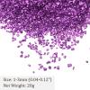 Kozelo Crushed Glass Chips - [1-3mm x 20g] Irregular Metallic Glass Purple for DIY Decoration Nail Art Use, Electroplated Surface view 3