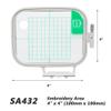 MagnaHoop Embroidery Hoops for Brother SE600 SE400 SE700 SE625 SE425 PE550D PE540D PE535 PE525 PE500 Innovis Babylock Brother Embroidery Machine Hoop (4x4 - SA432) view 3