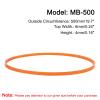uxcell 4pcs MB Series Standard Sewing Machine Belts MB-500 Motor Drive V Belt, 500mm / 19.7" Outside Circumference view 2