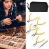 5pcs Jewelry Pliers Tools Kit with Soft Grip Handles for Wire Work Beading, with Storage Box for Easy Carrying view 4