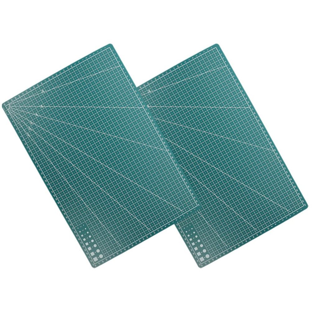LALAFINA 2pcs Double-Sided Cutting Mats for Crafts Reusable Plastic Engraving Board for Projects and for Use