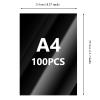 TAICHEUT 100 Sheets A4 Metallic Paper Black Cardstock, 250gsm Foil Mirror Card Stock, Shimmering Cardstock, Glitter Metallic Paper for DIY Craft, Weddings, Invitations, Graduations view 2