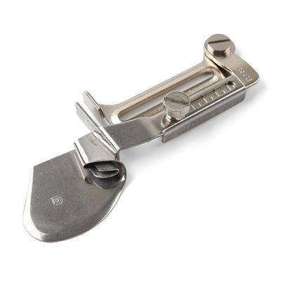 GZYF 3/4"(1.9cm) Steel Overlock Folder Binder Presser Foot Seamer Hemmer Curler Set All Puller Flat Car Silver for 1 Needle Lockstitch Sewing Machine Part