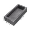 MECCANIXITY Gold Silver Graphite Ingot Mould Crucible for Casting Metal Aluminum Copper Brass Melting Refining, 4.13"x1.77"x0.79" (1700g Gold/850g Silver) view 2